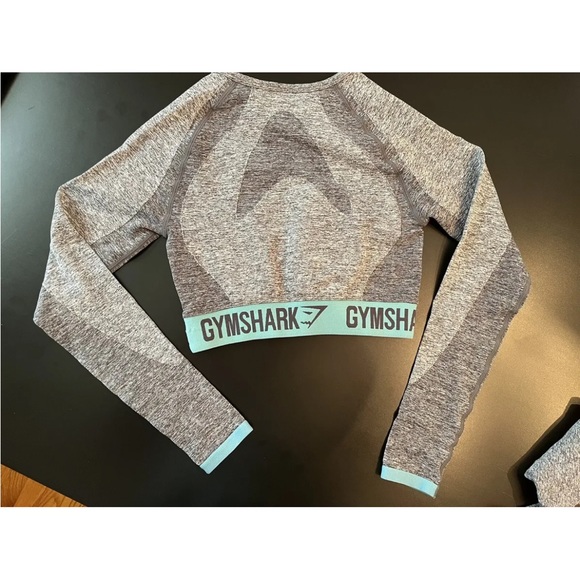 Teal Flex Gymshark Bra And Leggings Set - Picture 3 of 5